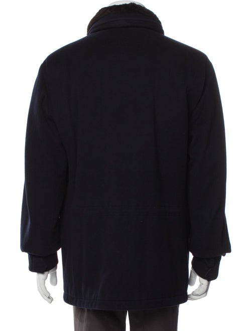 Loro Piana Traveler Storm System Mink Fur Lined Vicuña Overcoat