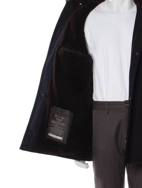 Loro Piana Traveler Storm System Mink Fur Lined Vicuña Overcoat