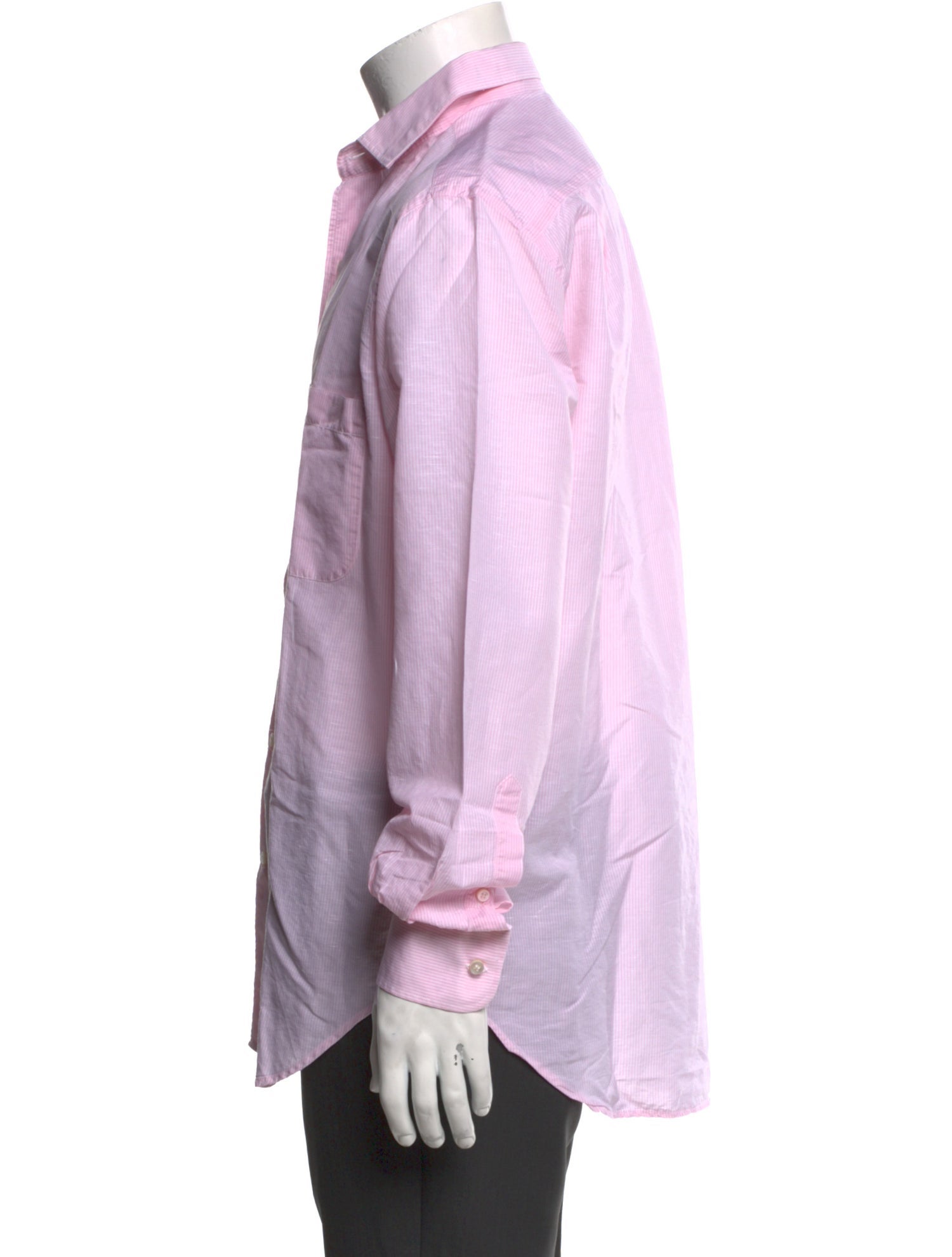 Loro Piana Linen Striped Dress Shirt