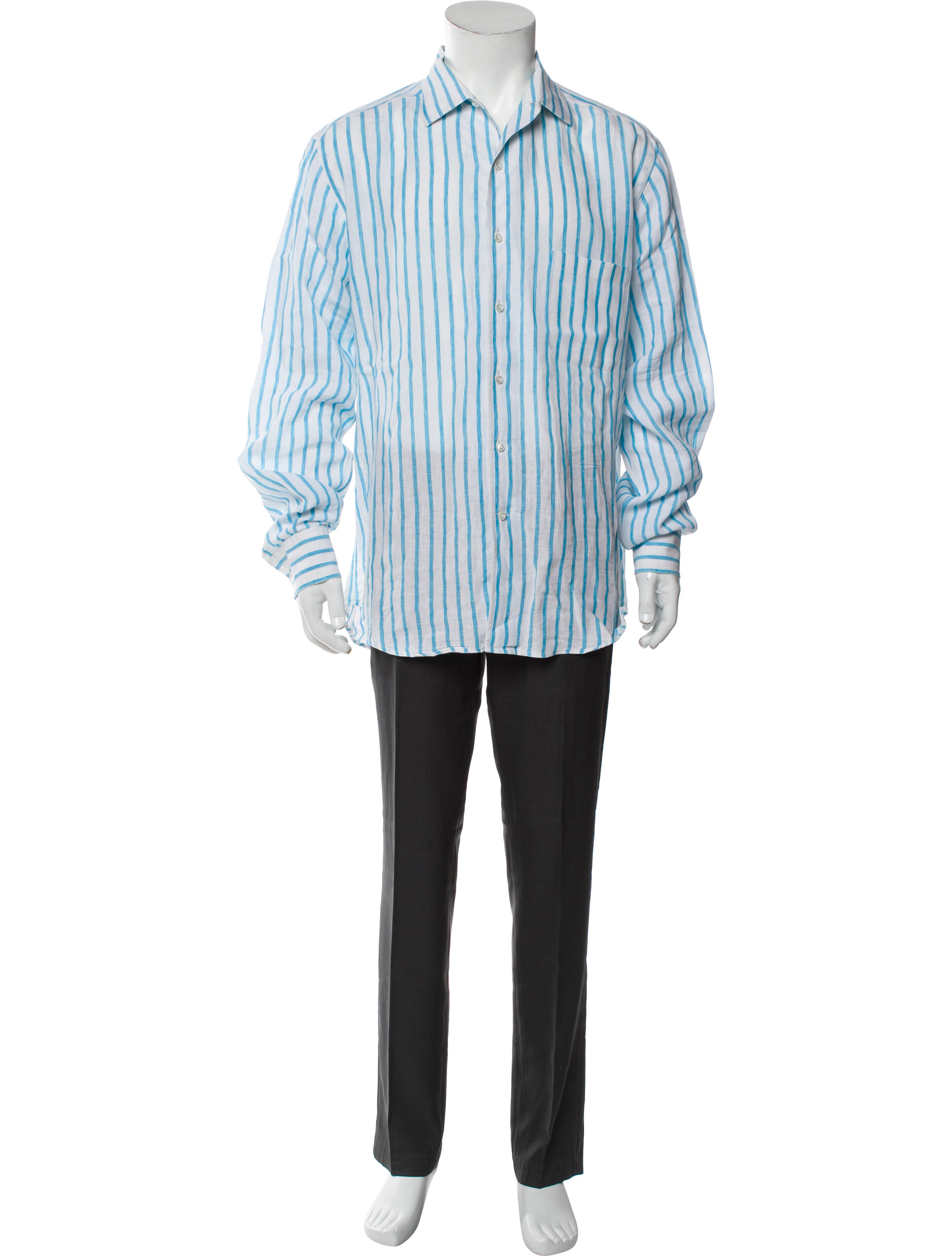 Loro Piana Linen Striped Shirt