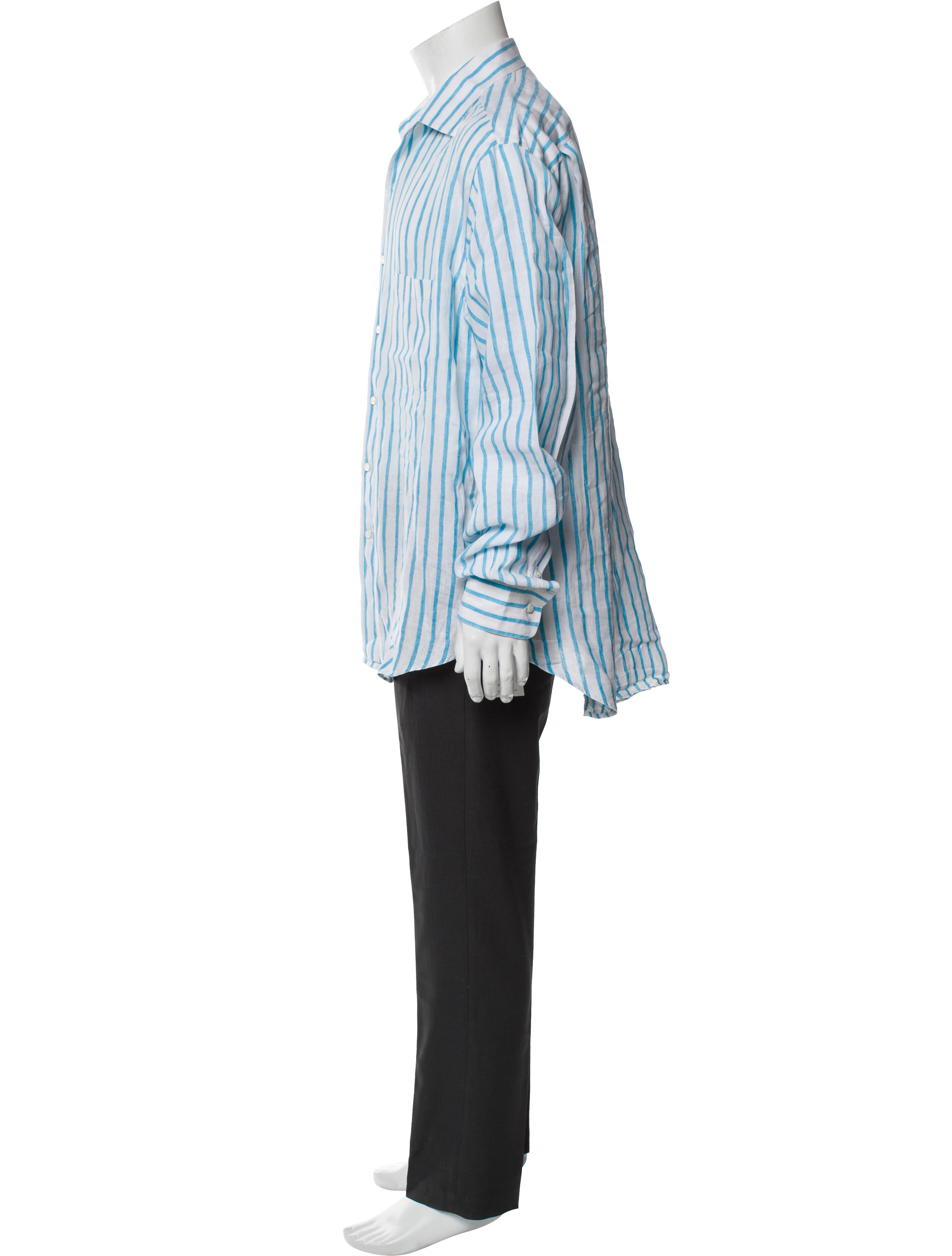 Loro Piana Linen Striped Shirt