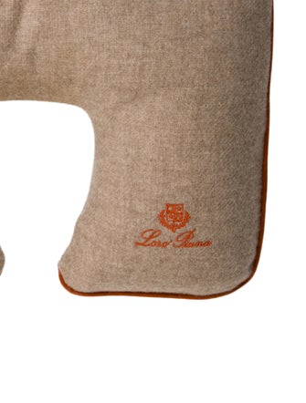 Loro Piana brown traveling Neck pillow
