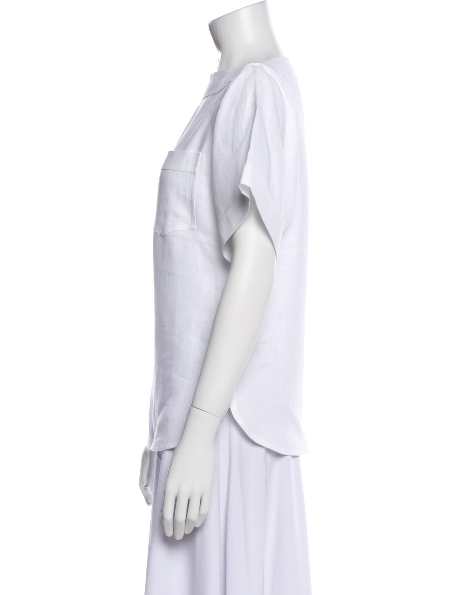 Loro Piana Linen Bateau Neckline T-Shirt