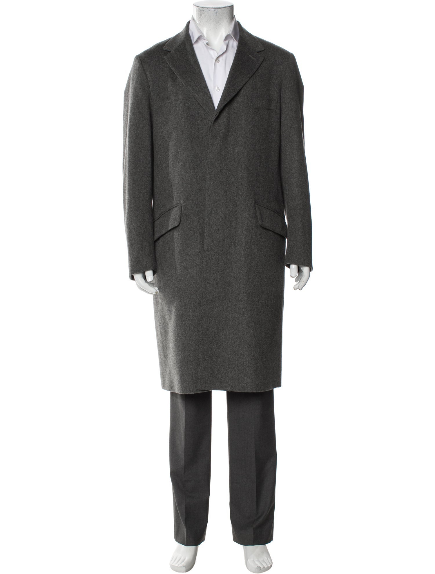 Loro Piana Green Storm System Cashmere Overcoat