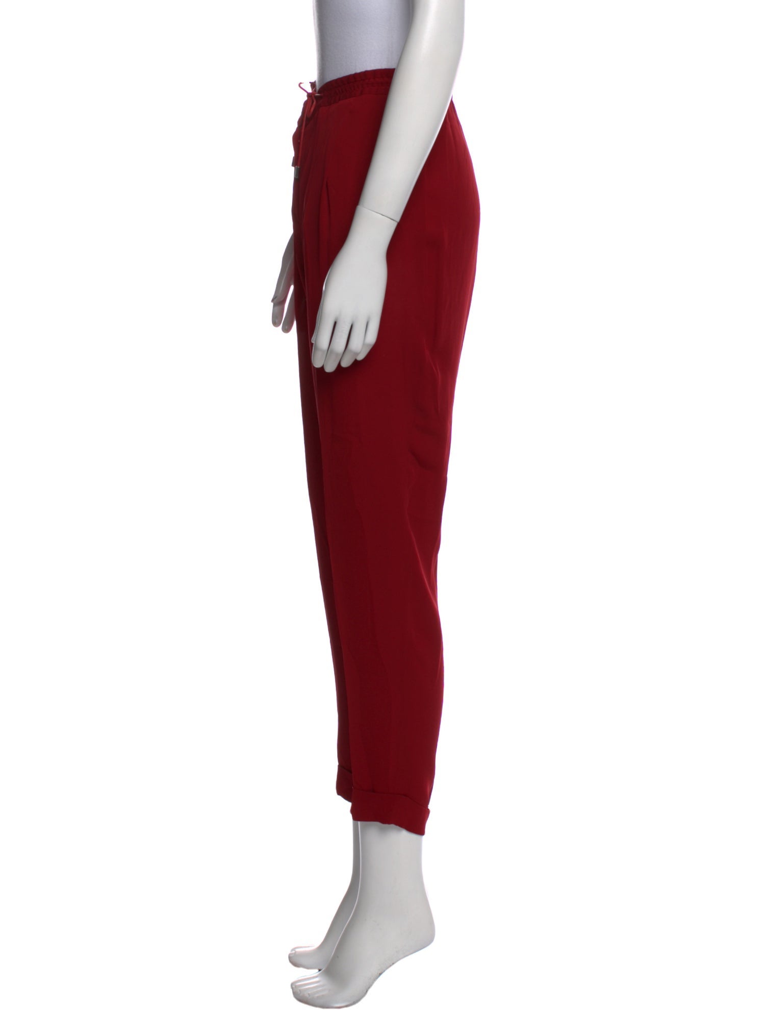 Loro Piana Silk Straight Leg Pants