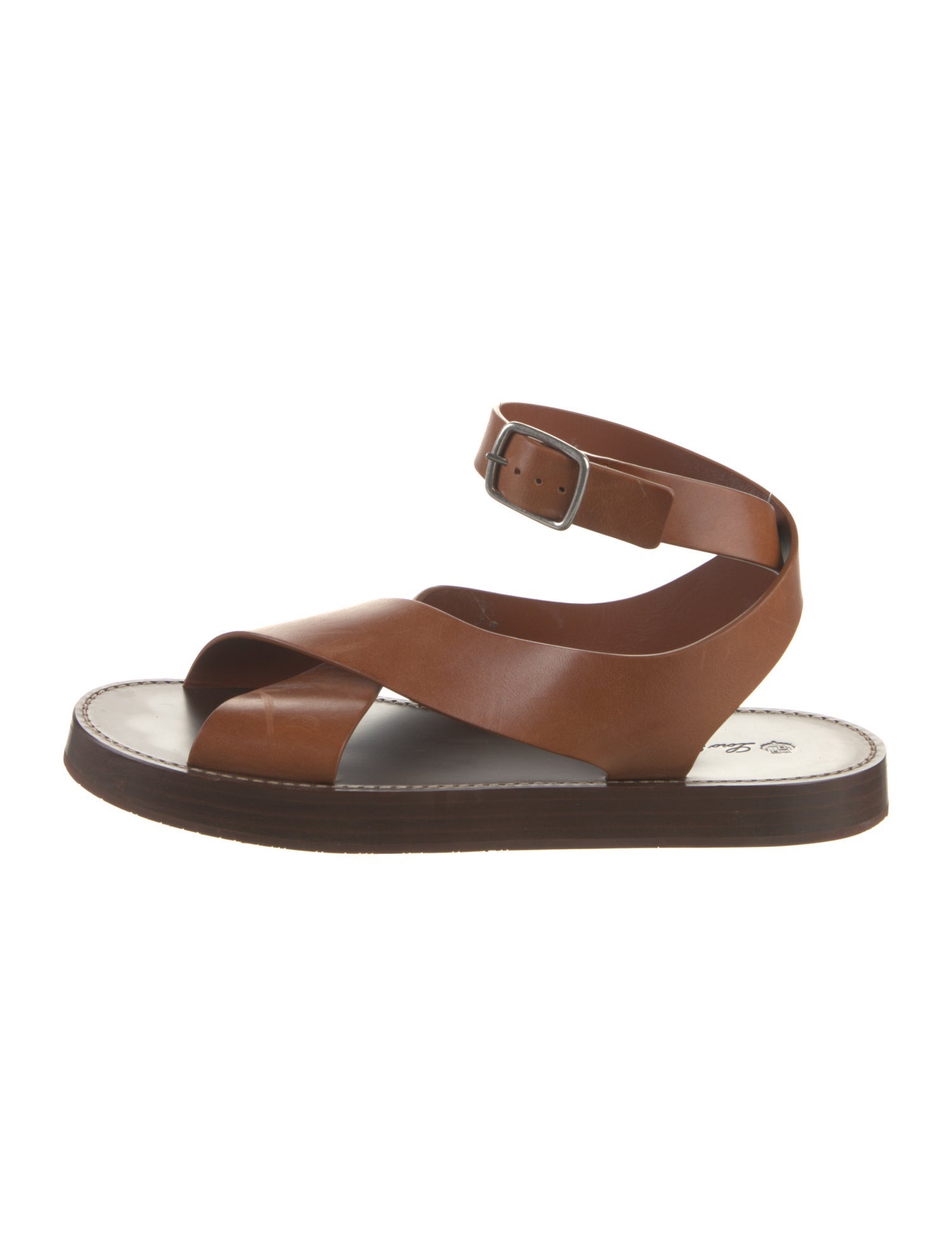 Loro Piana Leather Slingback Sandals