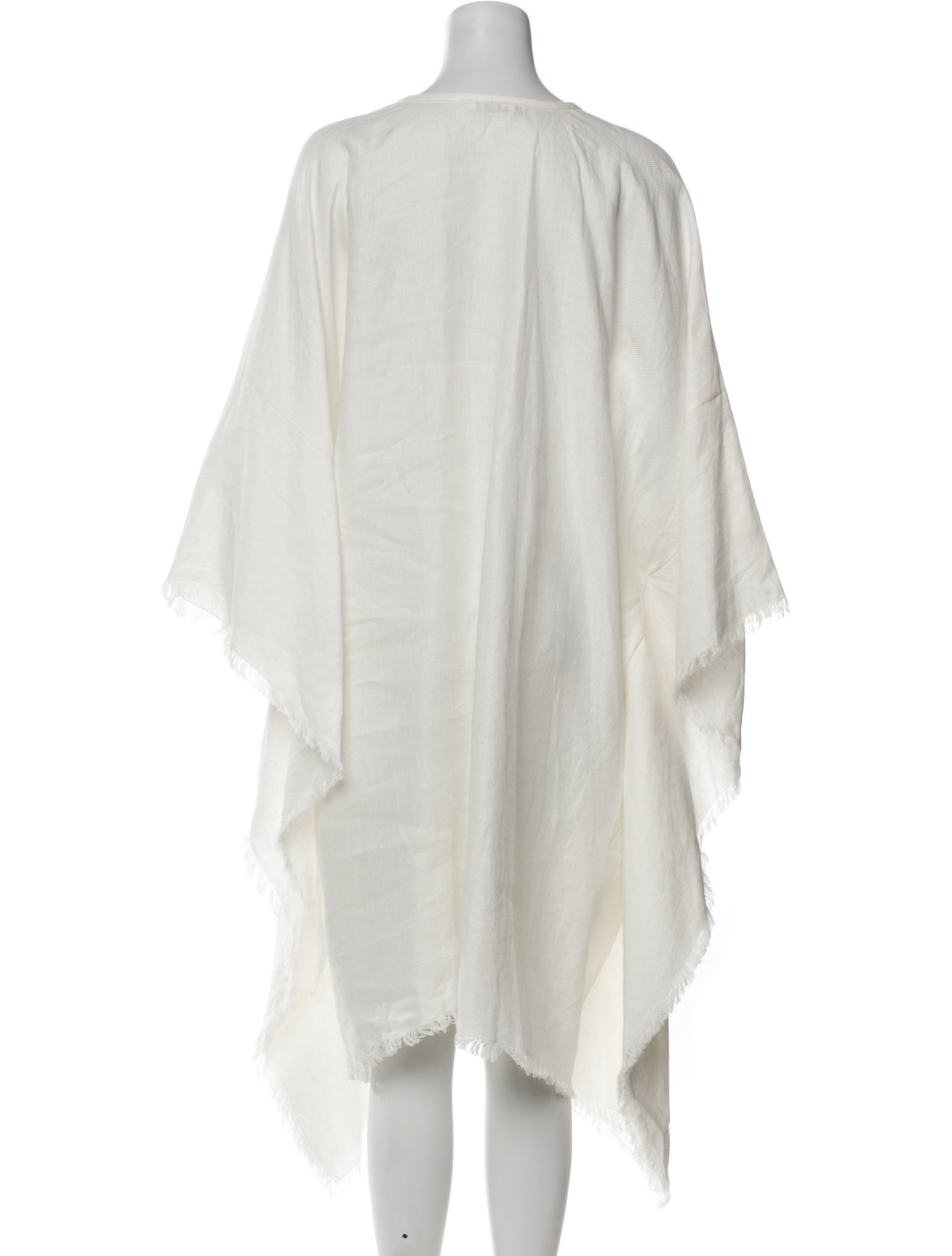 Loro Piana Linen Fringe Trim Accent Robe