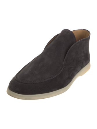 Loro Piana Open Walk Suede Loafers
