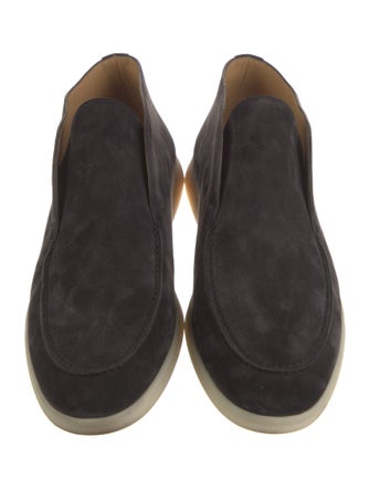Loro Piana Open Walk Suede Loafers