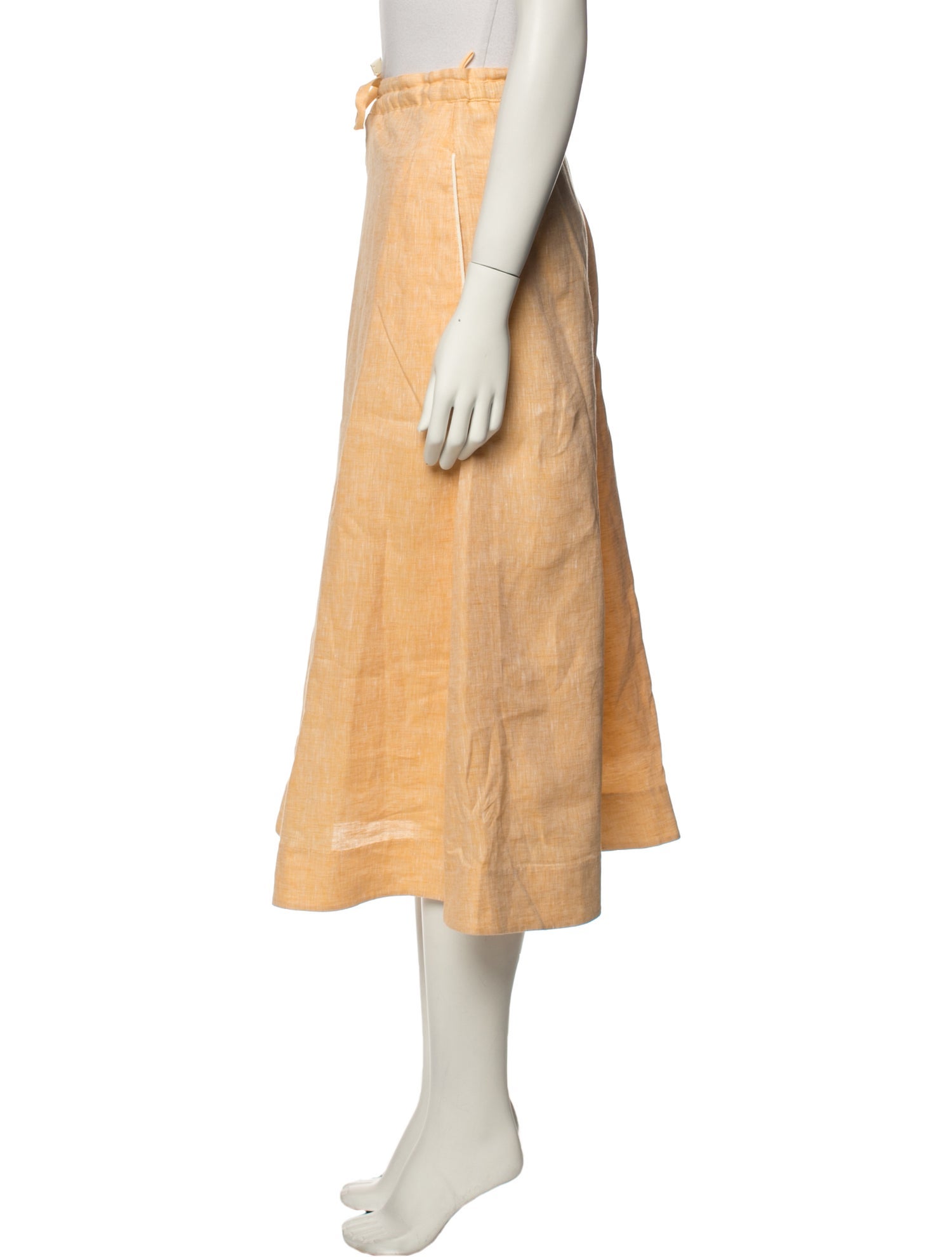 Loro Piana Linen Midi Length Skirt