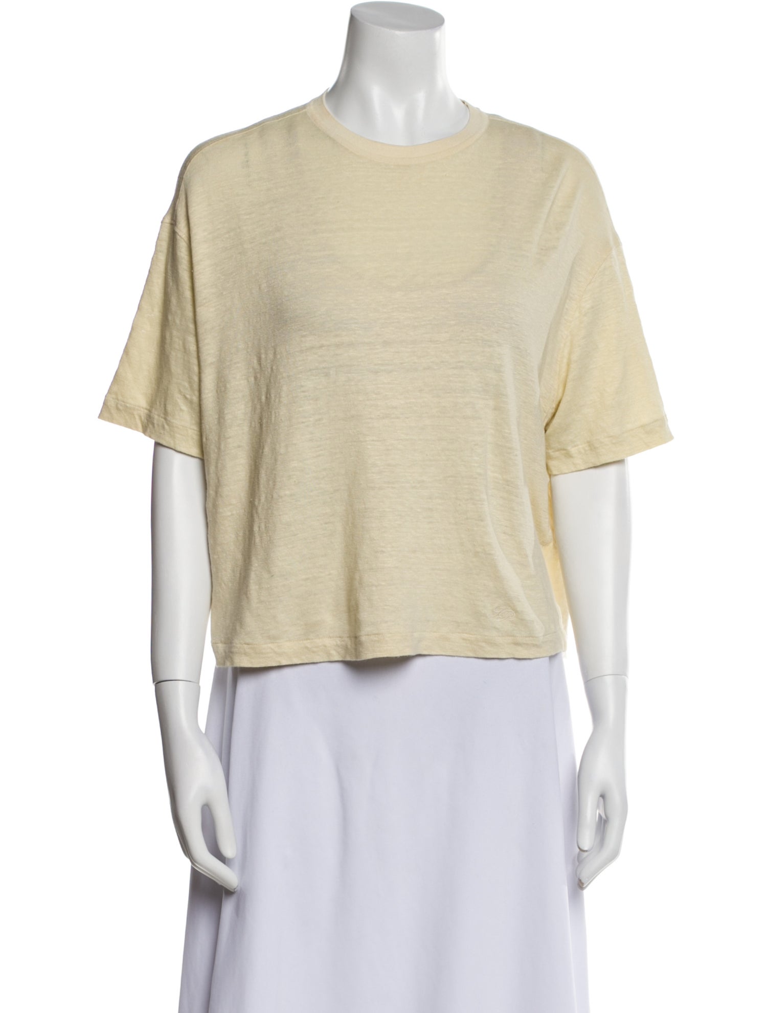 Loro Piana Linen Crew Neck T-Shirt