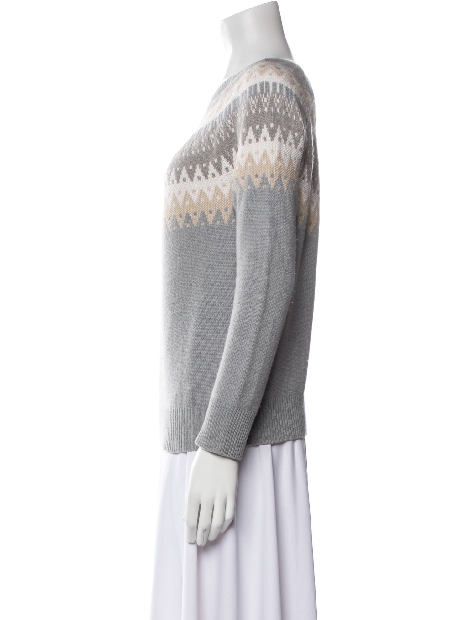 Loro Piana Baby Cashmere Graphic Print Sweater