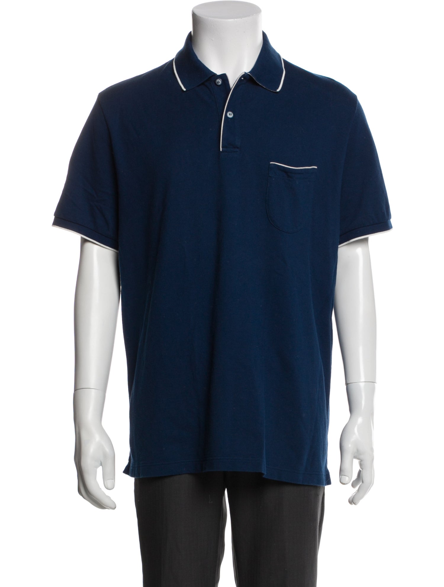Loro Piana Collar Short Sleeve Polo Shirt