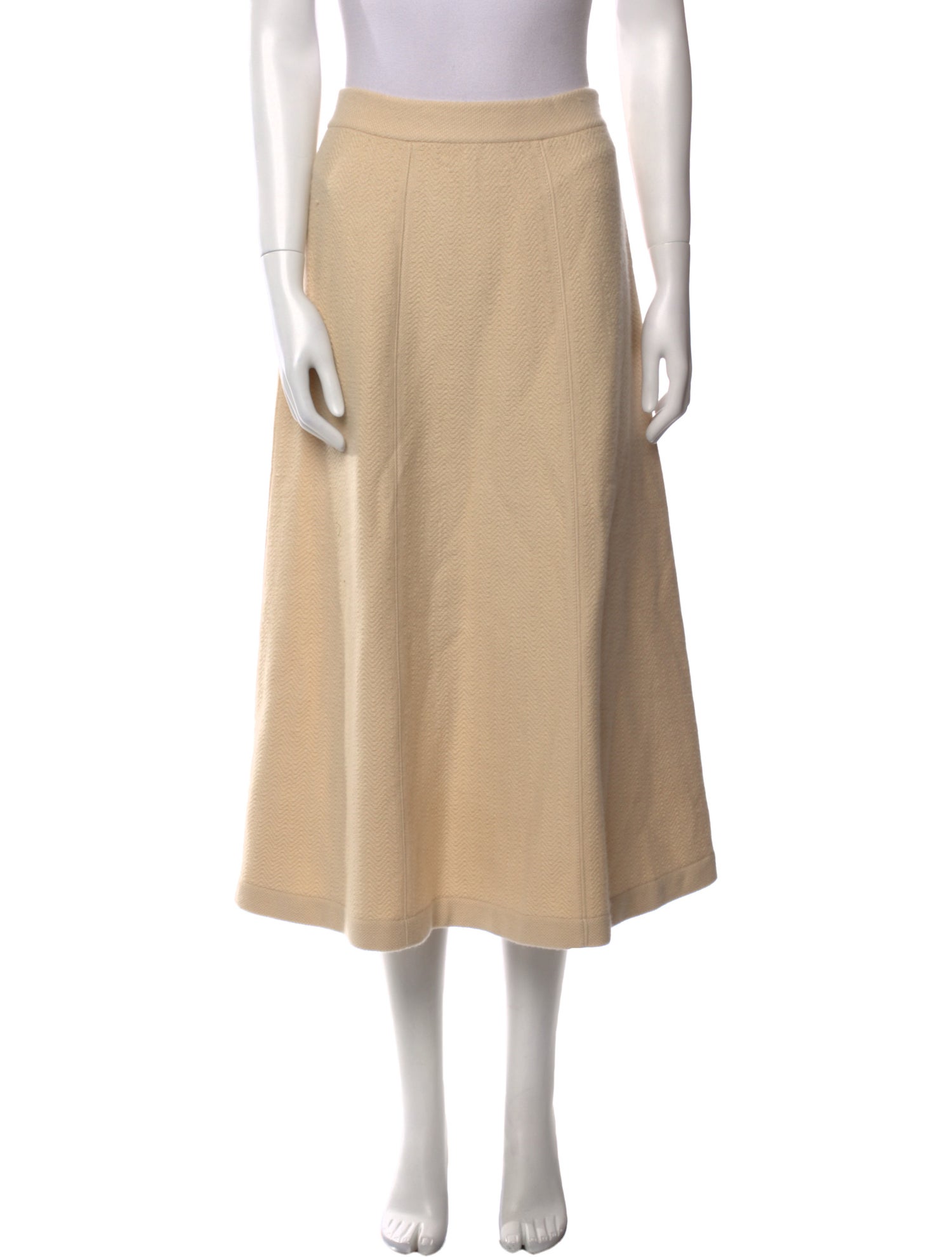 Loro Piana Cashmere Midi Length Skirt