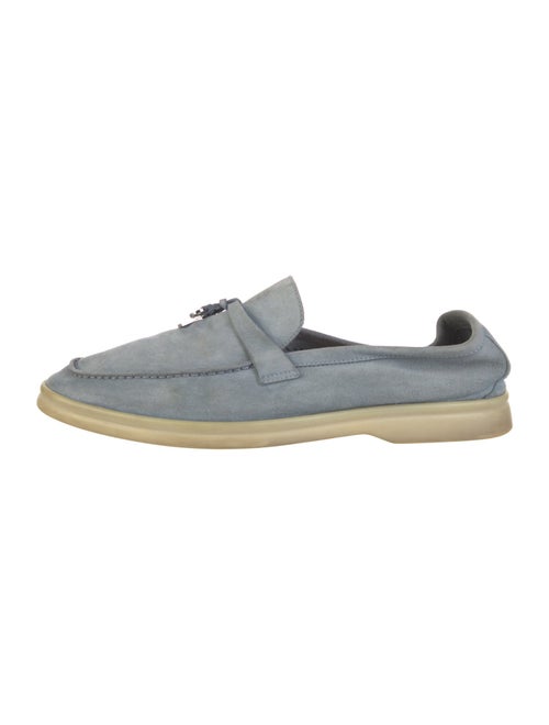 Loro Piana Summer Charms Walk Suede Loafers