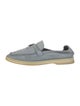 Loro Piana Summer Charms Walk Suede Loafers