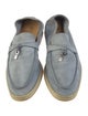 Loro Piana Summer Charms Walk Suede Loafers