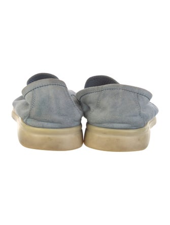 Loro Piana Summer Charms Walk Suede Loafers