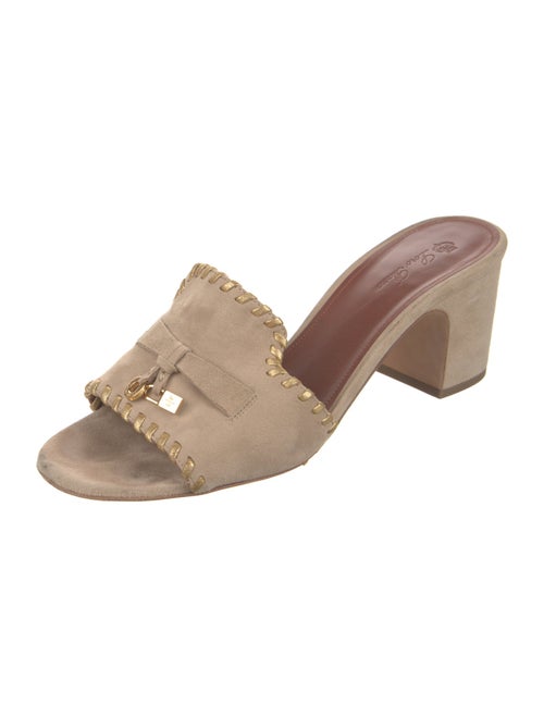 Loro Piana Summer Walk Suede Slides