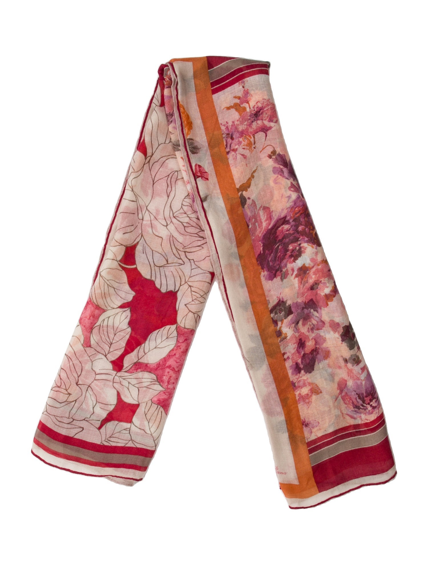 Loro Piana Cashmere Floral Print Scarf w/ Tags