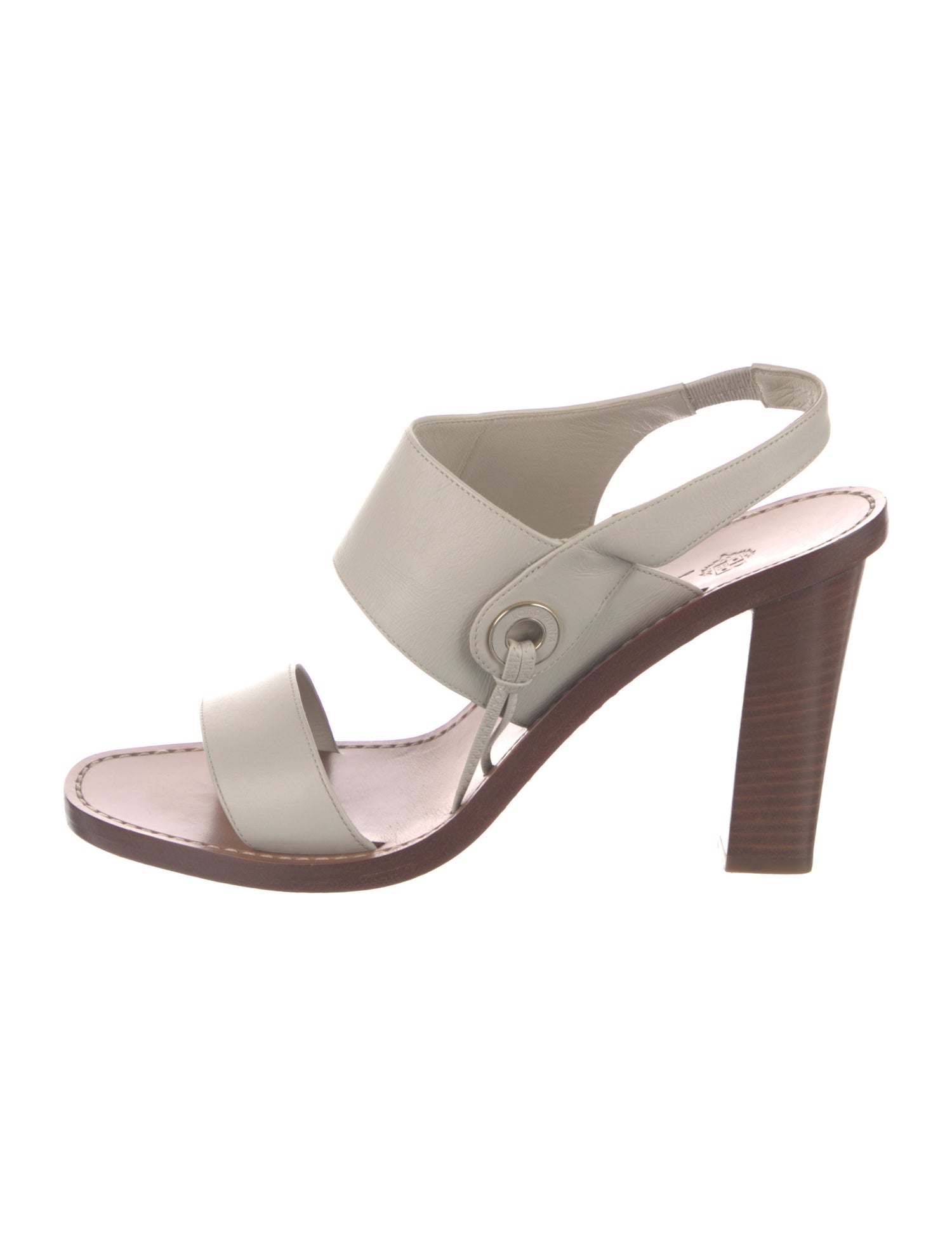 Loro Piana Leather Slingback Sandals