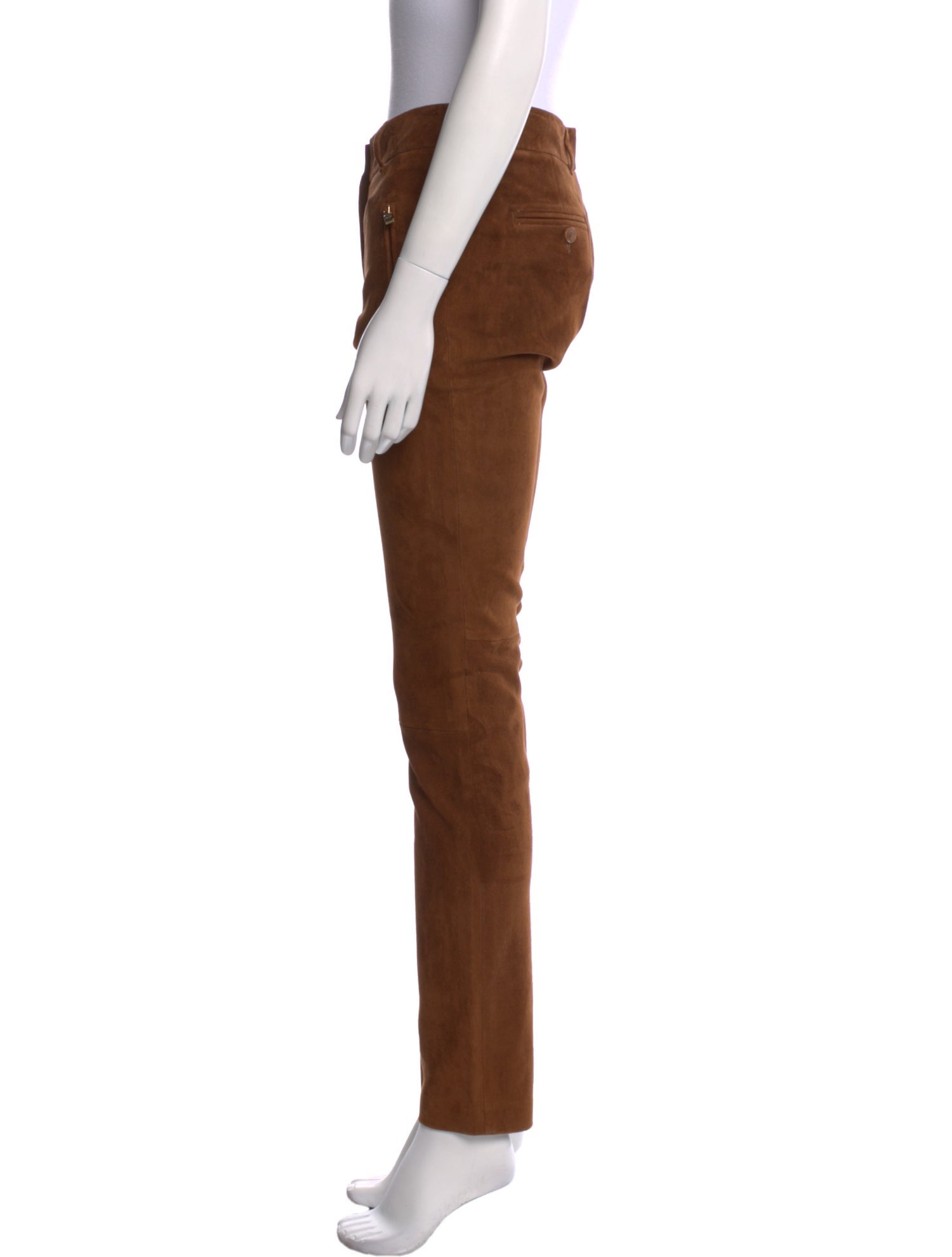 Loro Piana Suede Skinny Leg Pants w/ Tags