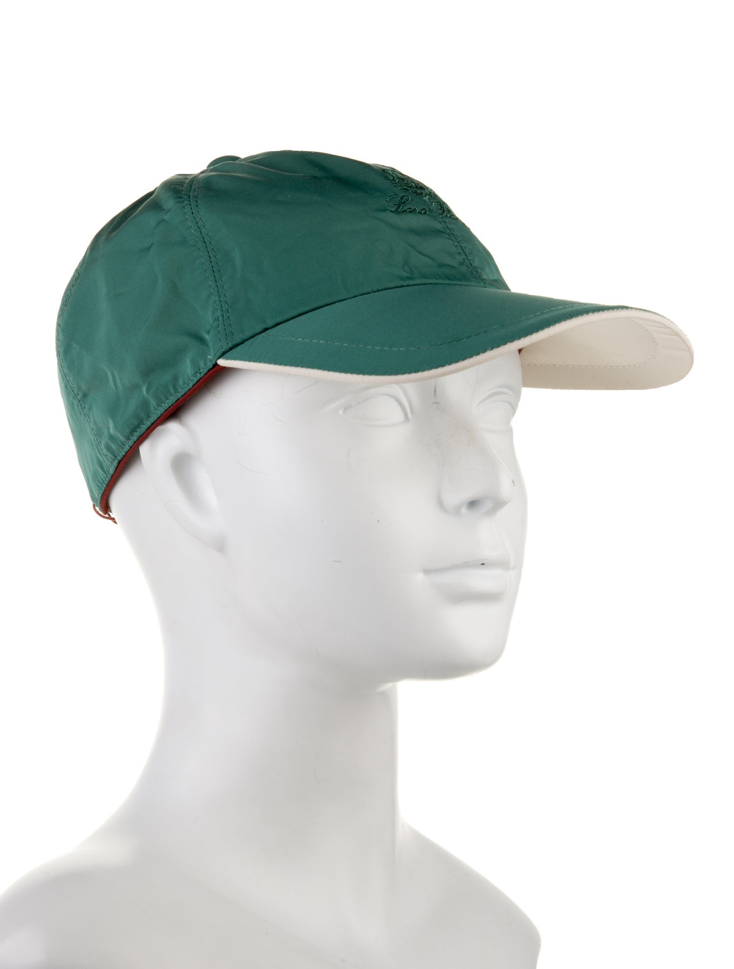 Loro Piana green pattern print baseball cap w/Tags