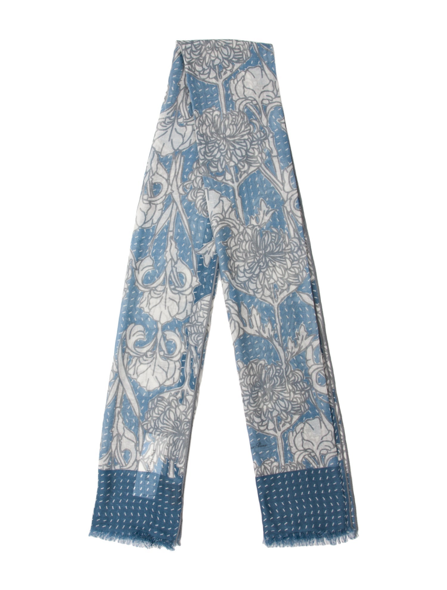 Loro Piana Cashmere Paisley Print Scarf