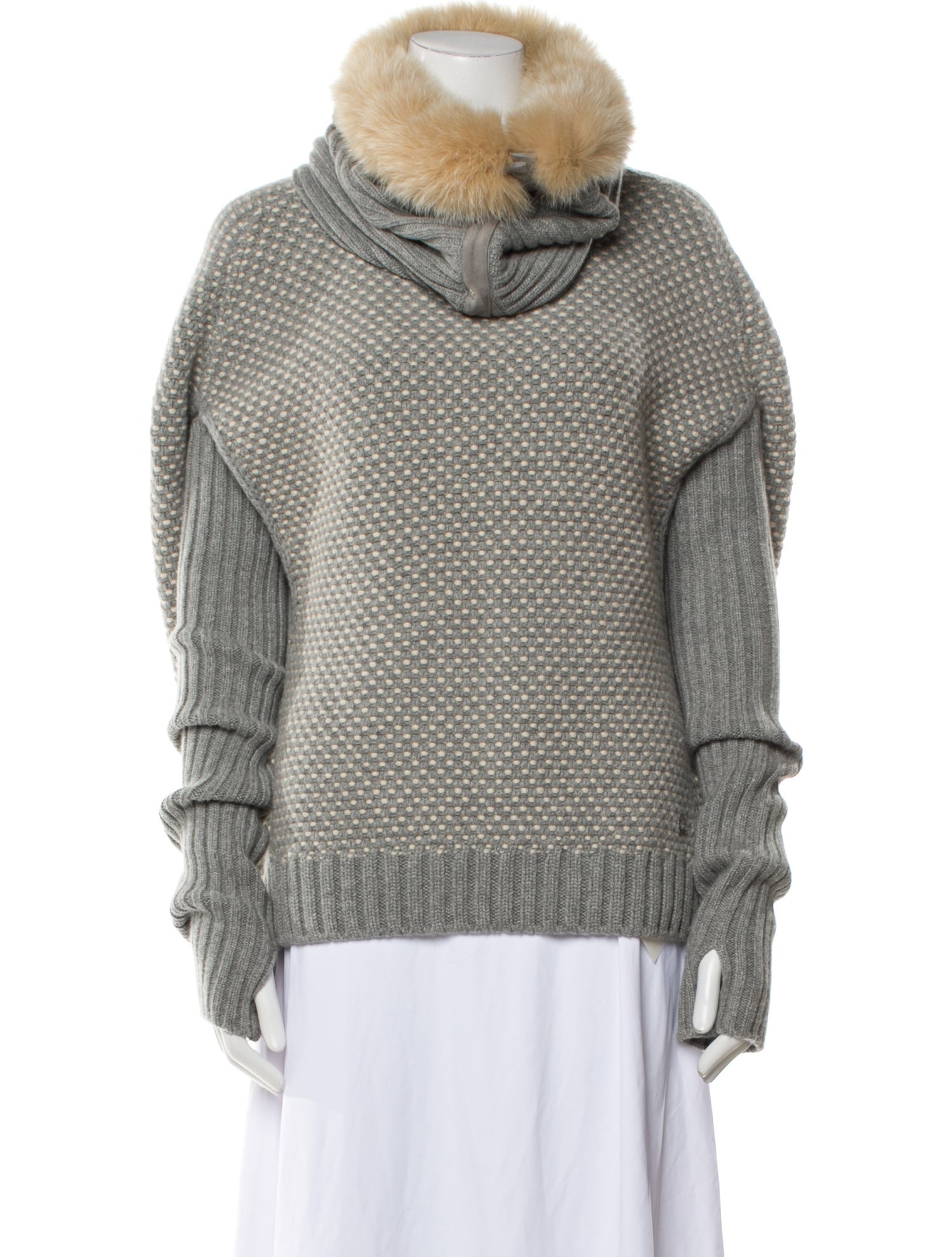 Loro Piana Baby Cashmere Fur Trim Set