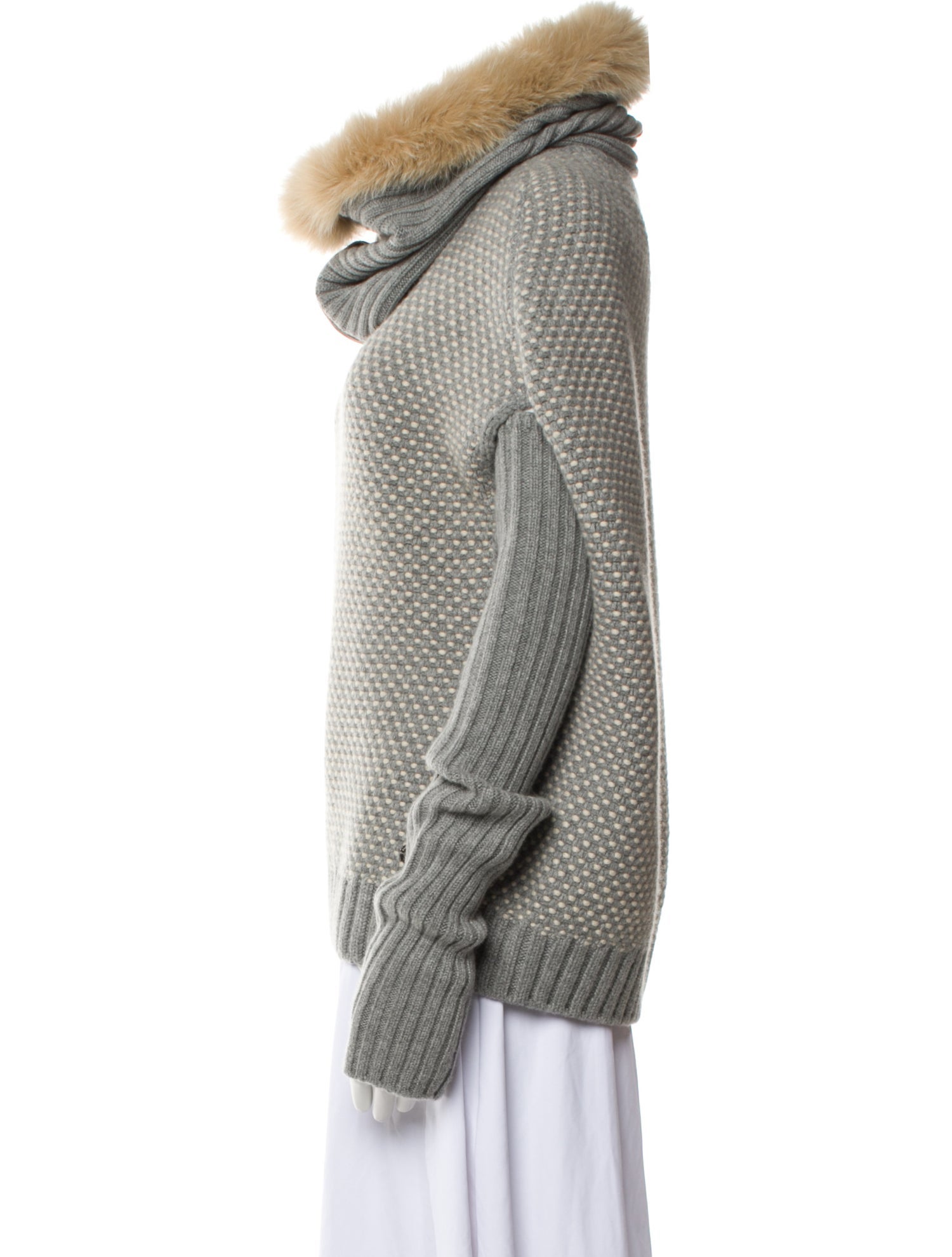 Loro Piana Baby Cashmere Fur Trim Set