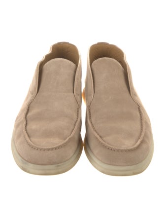 Loro Piana Open Walk Suede Loafers