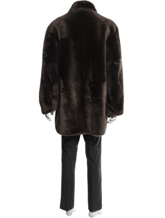 Loro Piana Aldo Shearling Overshirt Shearling Overcoat