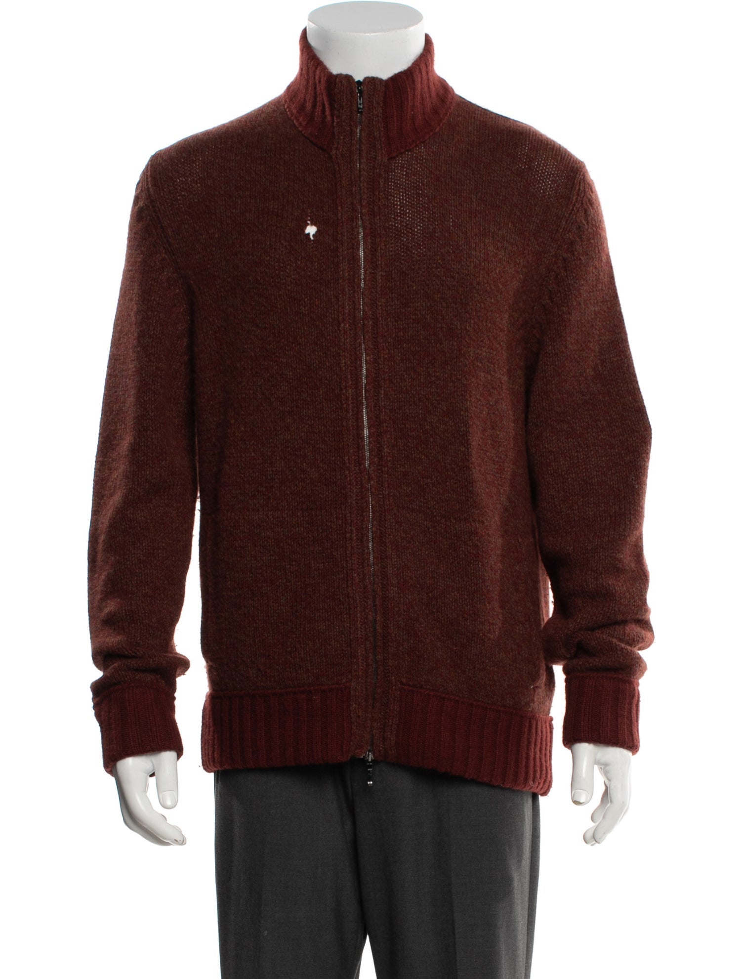 Loro Piana Baby Cashmere Mock Neck Cardigan