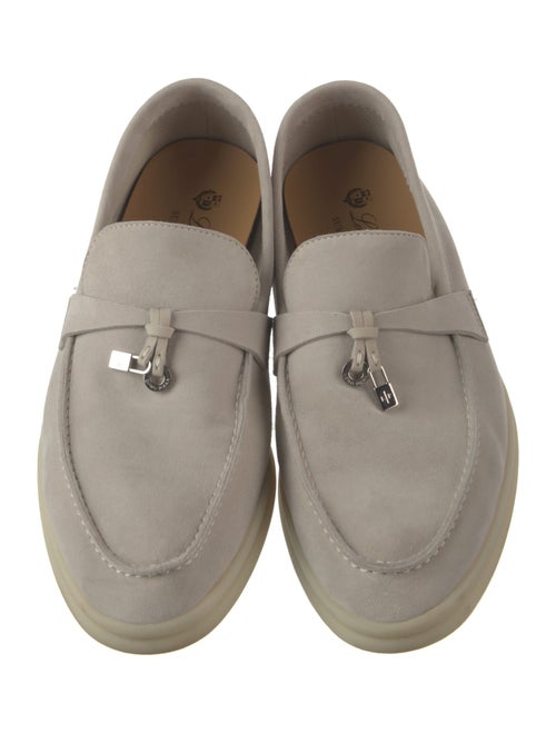 Loro Piana Summer Walk Charms Suede Loafers