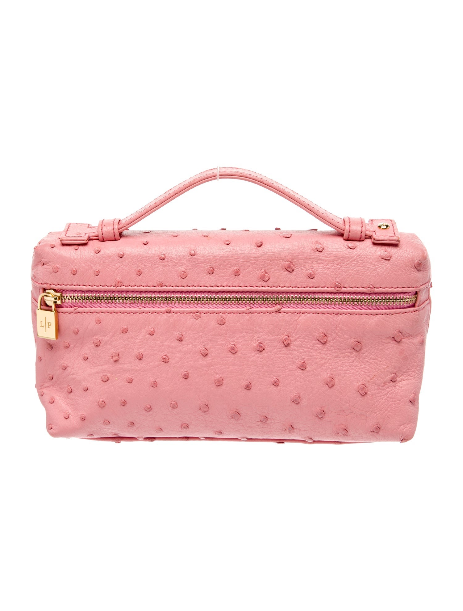 Loro Piana Ostrich Top Handle Bag