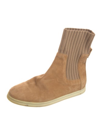 Loro Piana Cocoon Suede Sock Boots