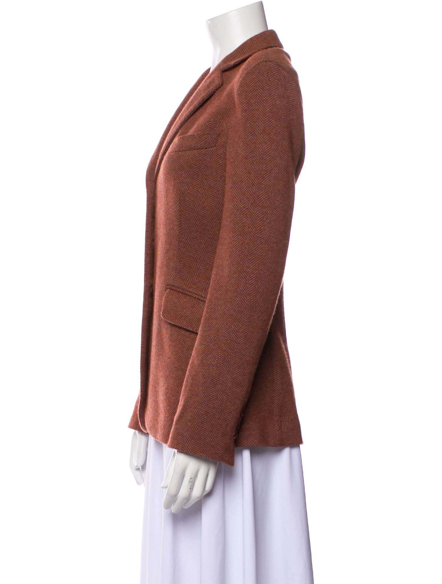 Loro Piana Cashmere Plaid Print Blazer