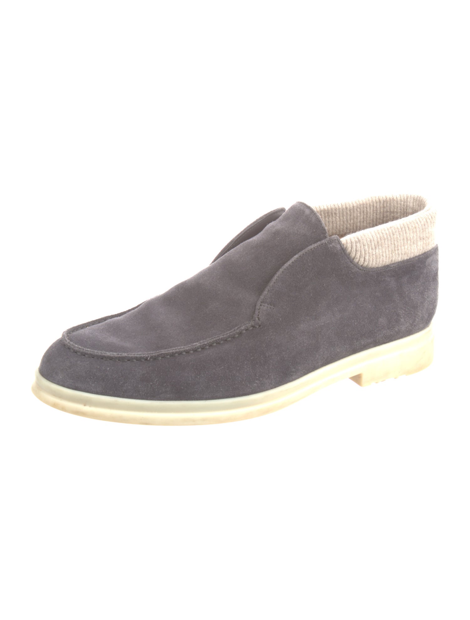 Loro Piana Open Walk Suede Loafers