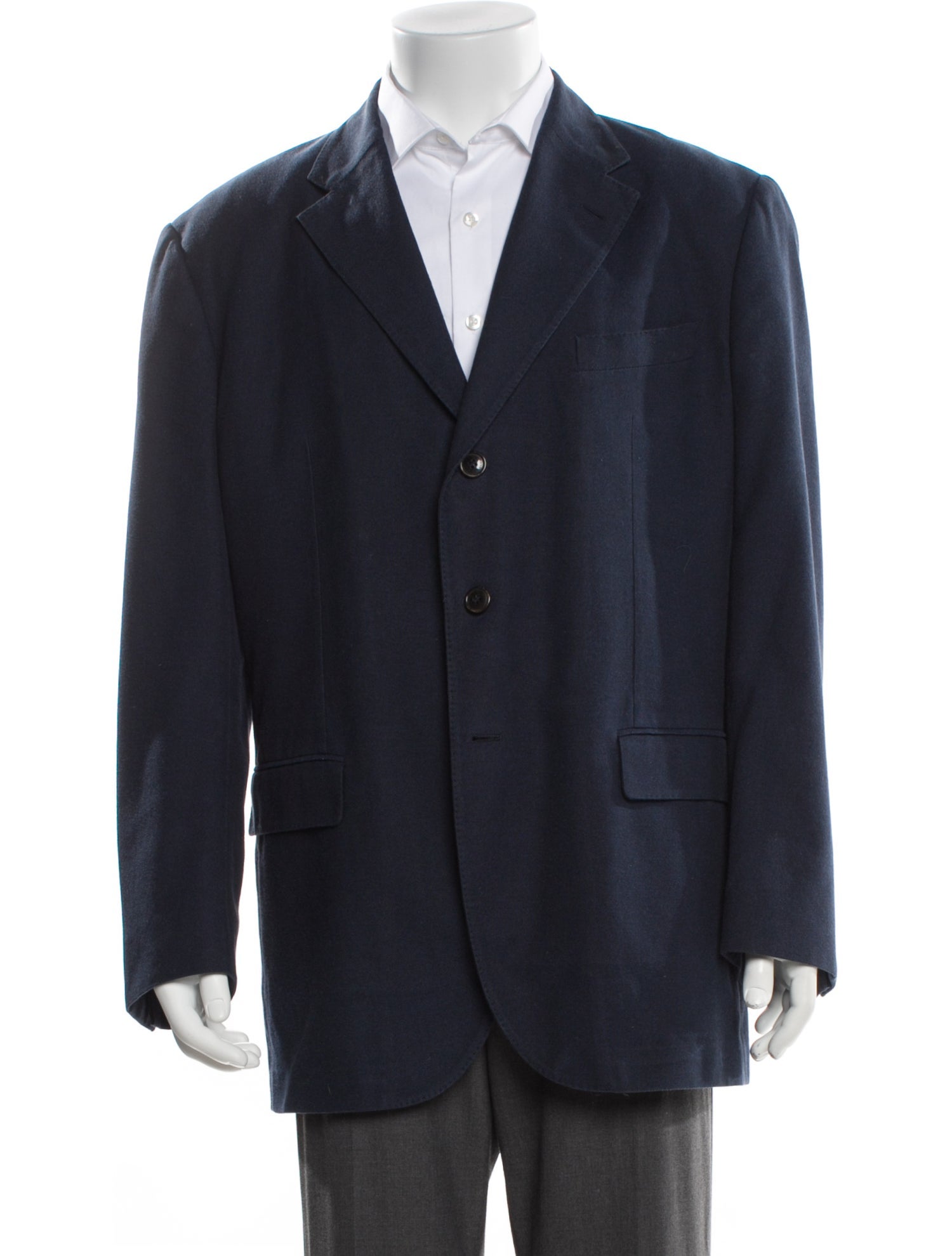 Loro Piana Leather Trim Embellishment Blazer