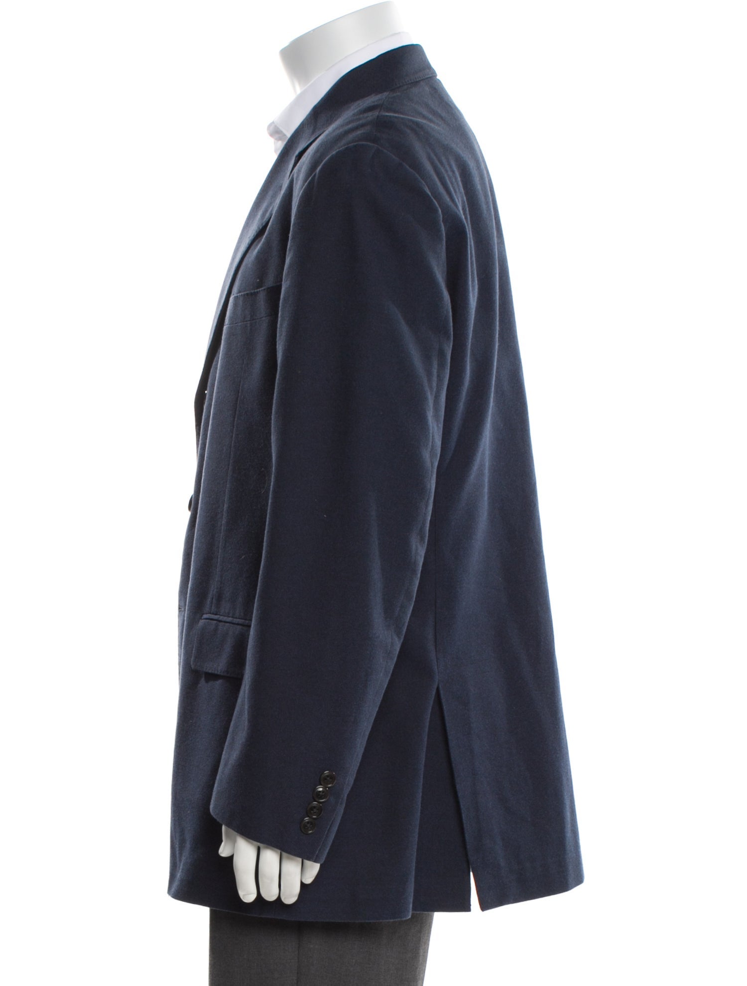 Loro Piana Leather Trim Embellishment Blazer