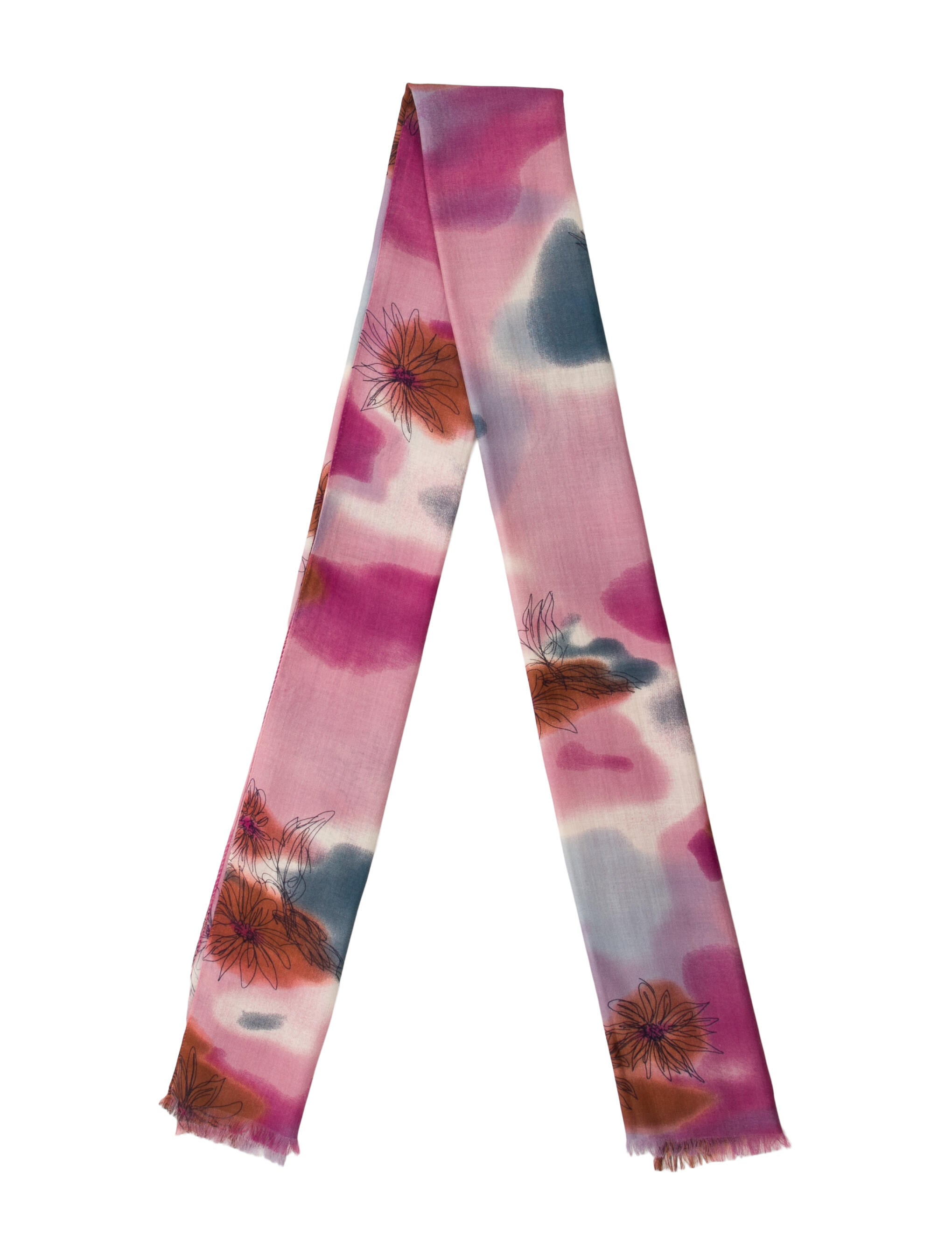 Loro Piana Cashmere Printed Scarf w/ Tags