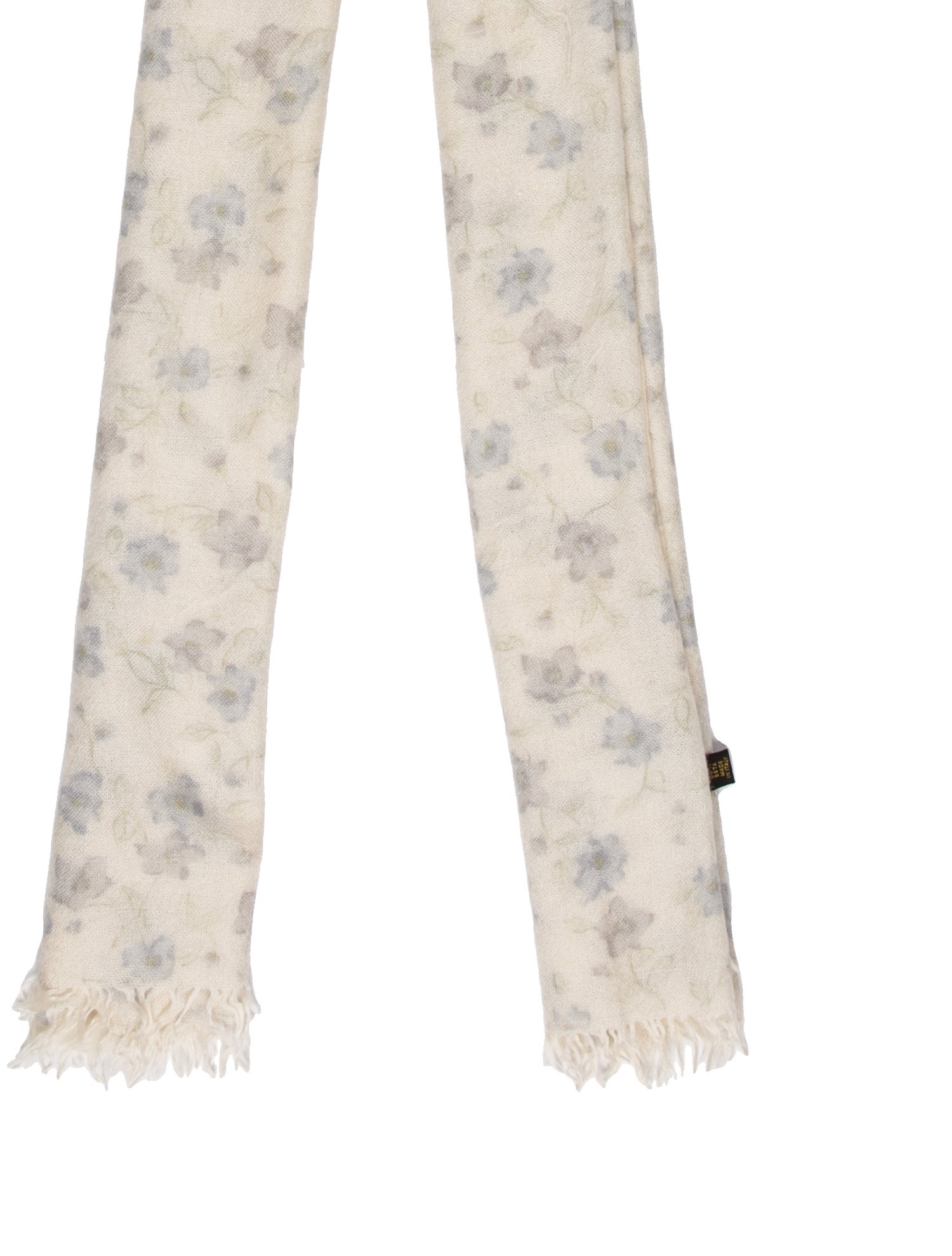 Loro Piana Cashmere Floral Print Scarf