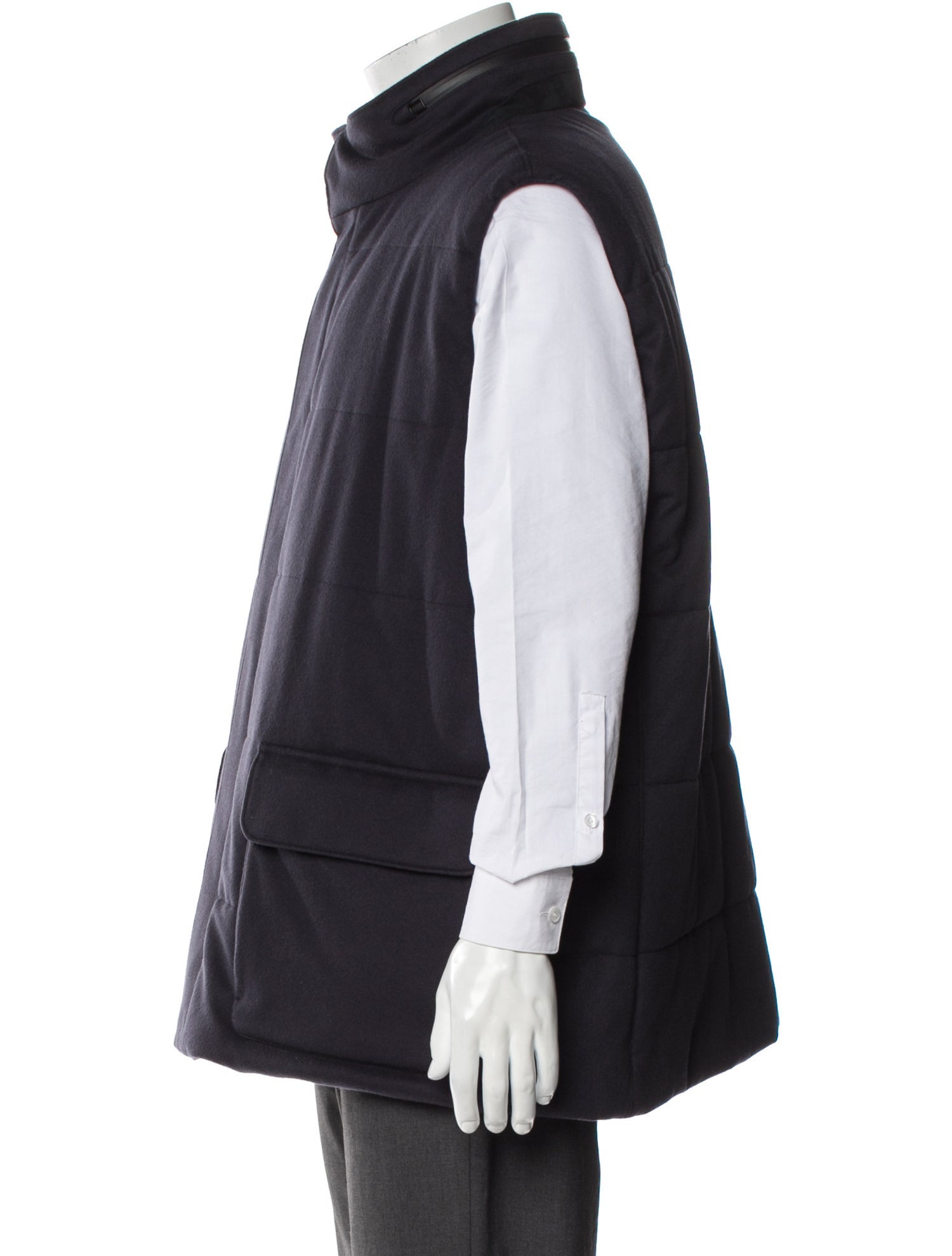 Loro Piana Quilted Winter Voyager Virgin Wool Vest