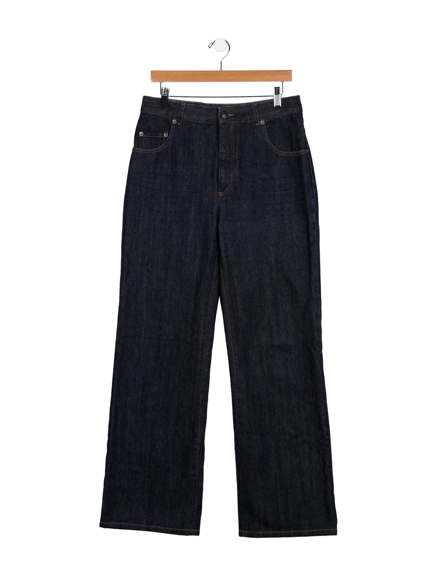 Loro Piana High-Rise Wide Leg Jeans