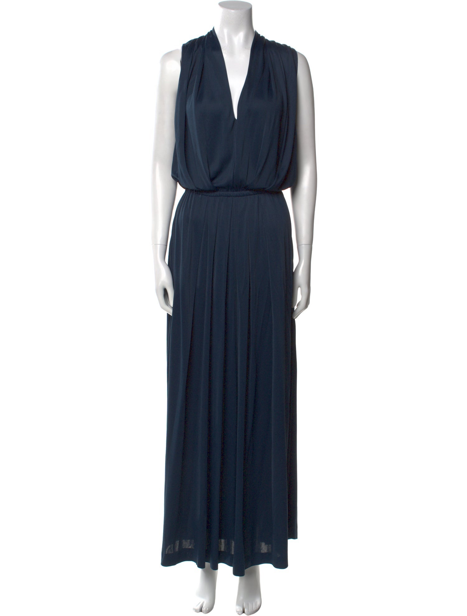 Loro Piana V-Neck Long Dress
