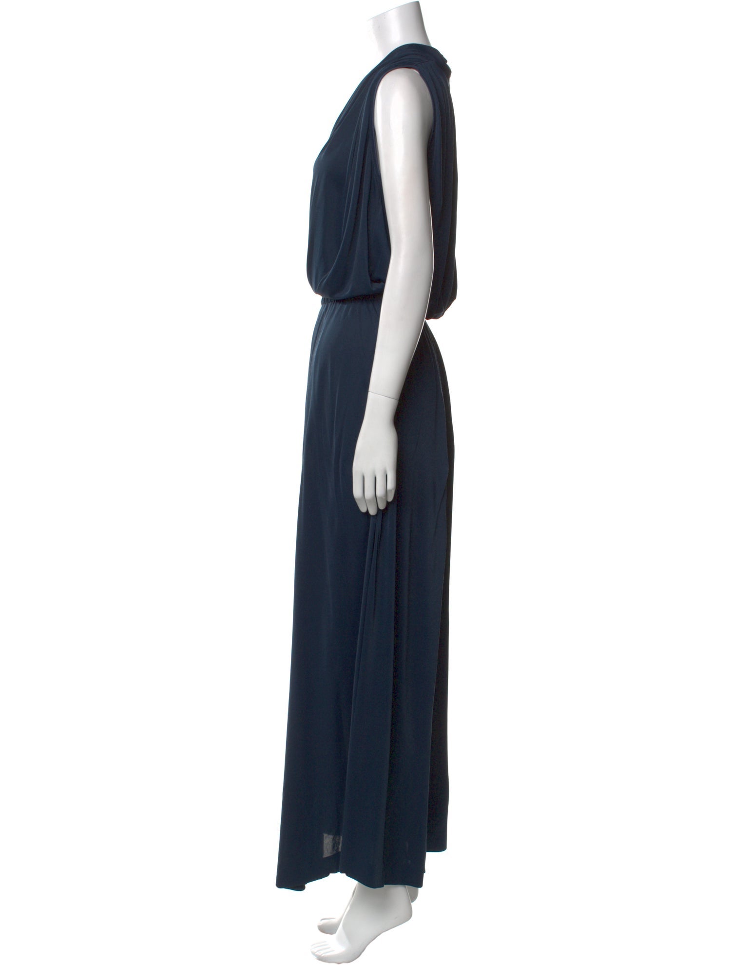 Loro Piana V-Neck Long Dress