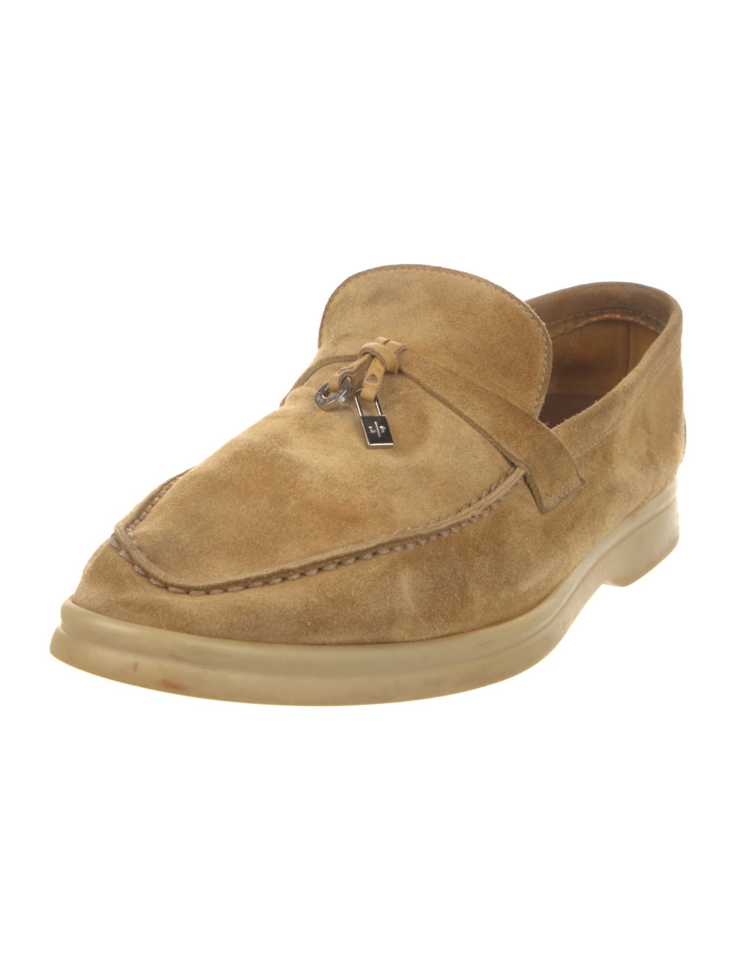Loro Piana Summer Walk Charms Suede Loafers