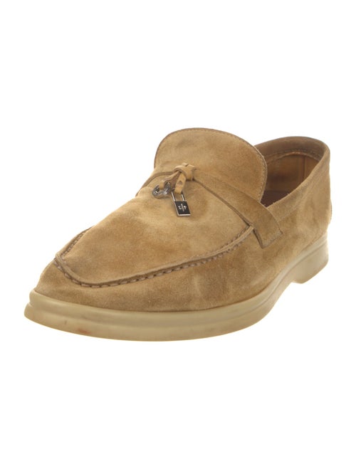 Loro Piana Summer Walk Charms Suede Loafers