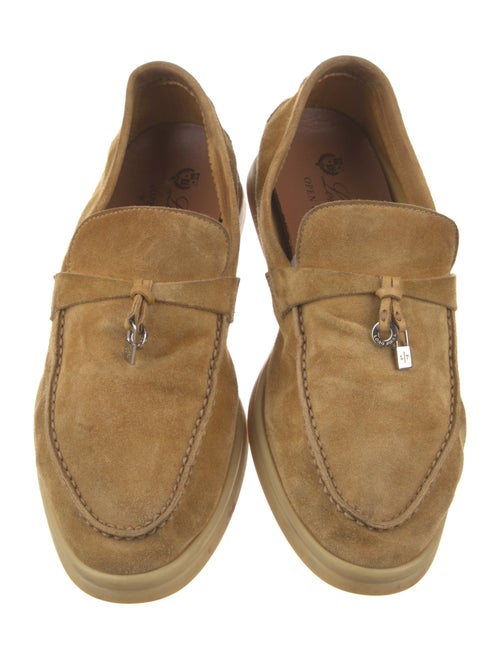 Loro Piana Summer Walk Charms Suede Loafers