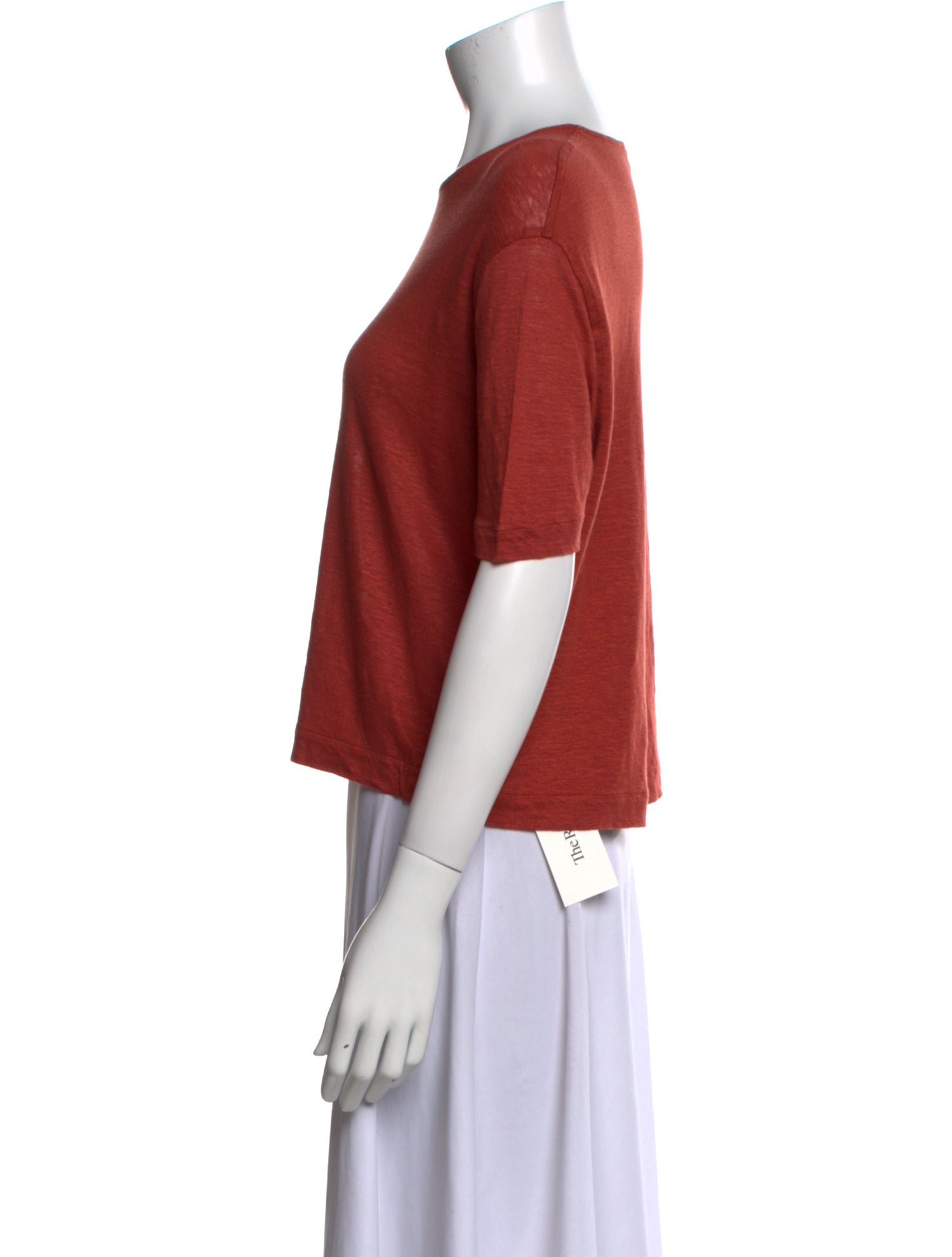 Loro Piana Linen Scoop Neck T-Shirt